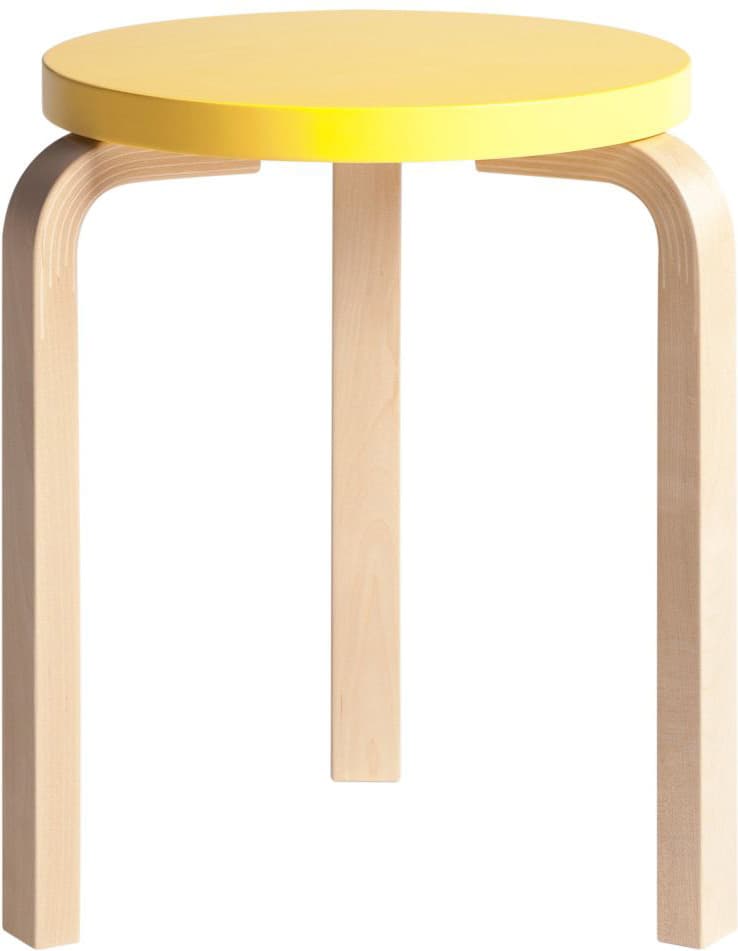 스툴 60 Birch/Yellow 플랫샷