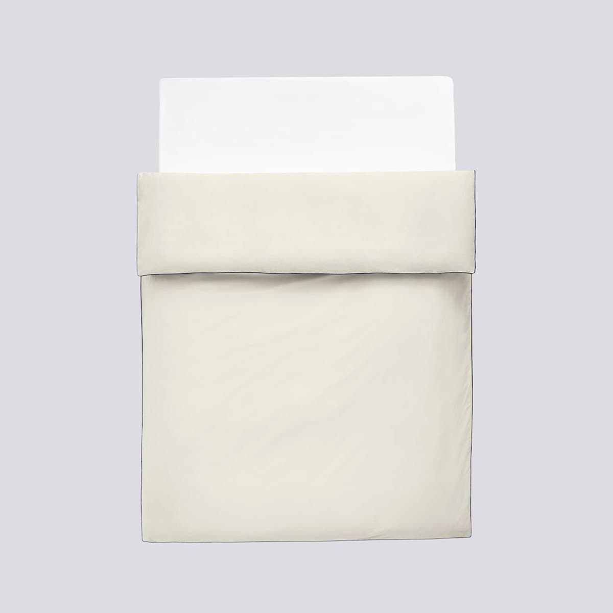 OUTLINE DUVET COVER IVORY W150 x L210 CM 플랫샷