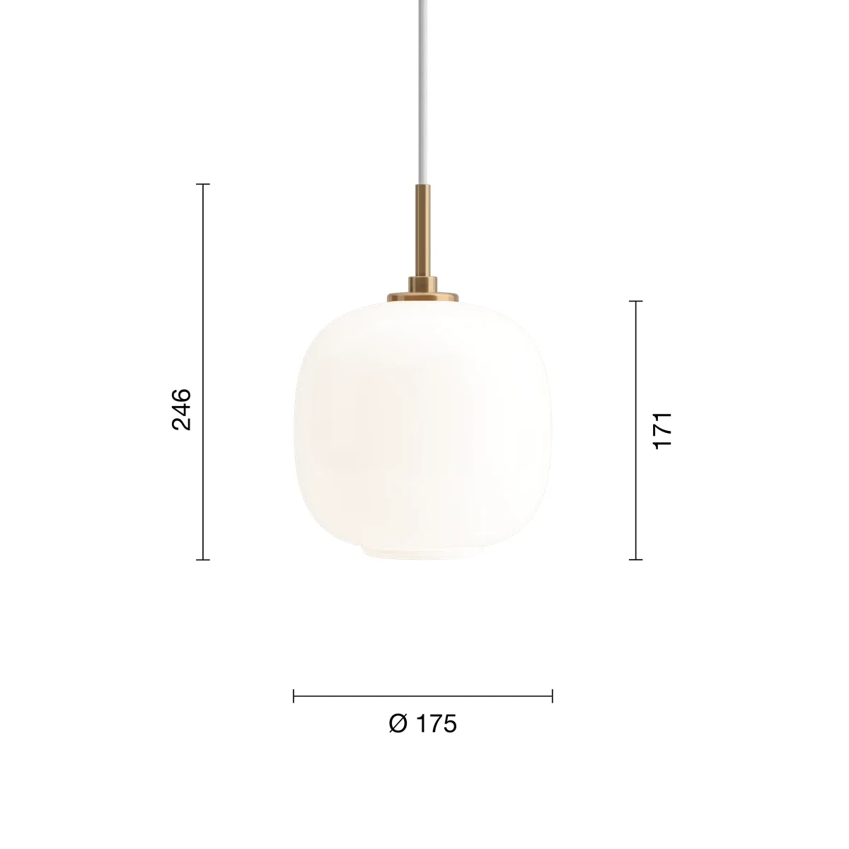 VL45 175 펜던트 화이트 오팔 사이즈 가이드 이미지 1