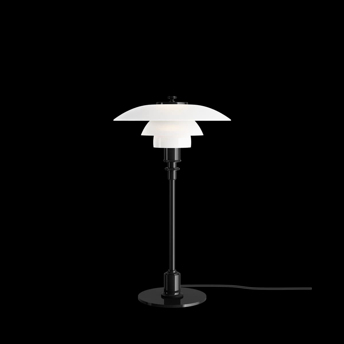 PH 2/1 테이블 블랙 글래스 플랫샷