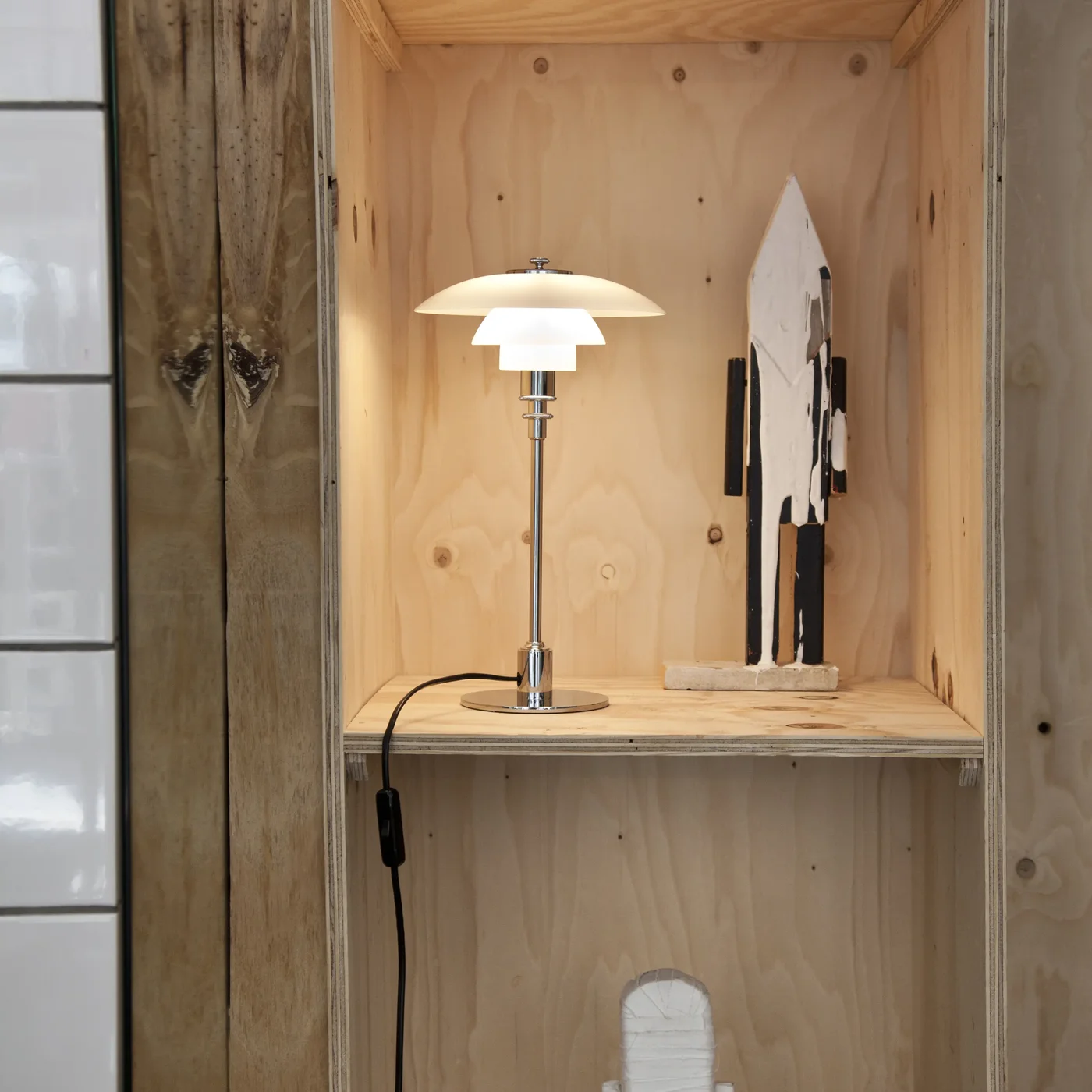 PH 2/1 테이블 브라스 페일 로즈 글래스 라이프스타일 이미지 2