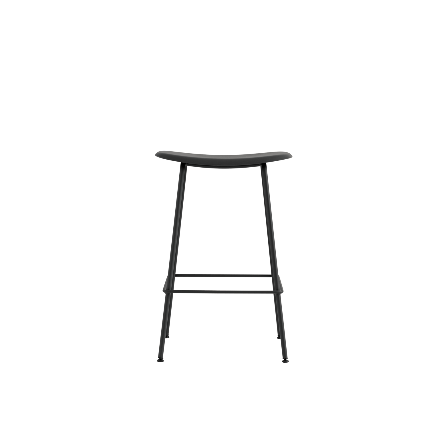 화이버 카운터 스툴 Tube base H 65 cm Black 상품 이미지 1