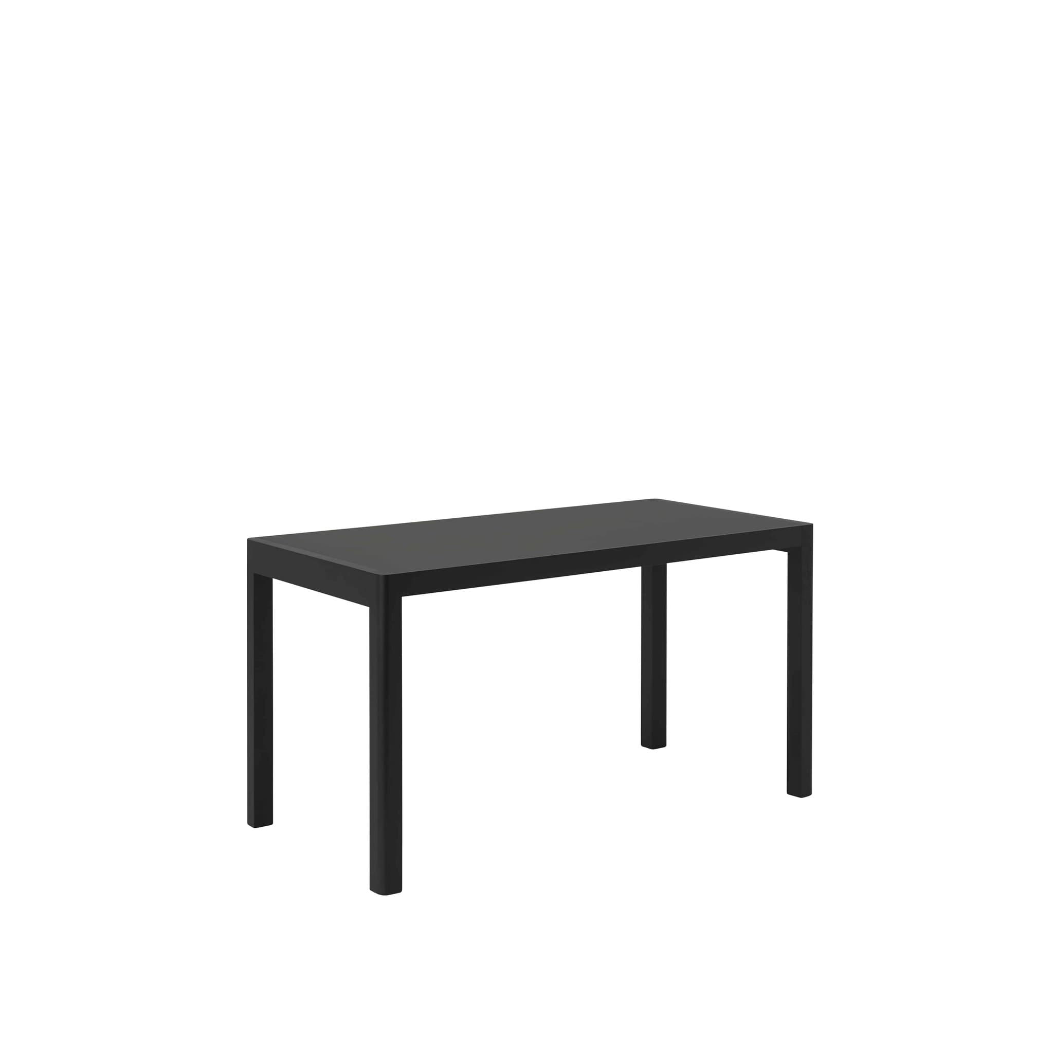 워크샵 테이블 130 x 65 cm Black 플랫샷