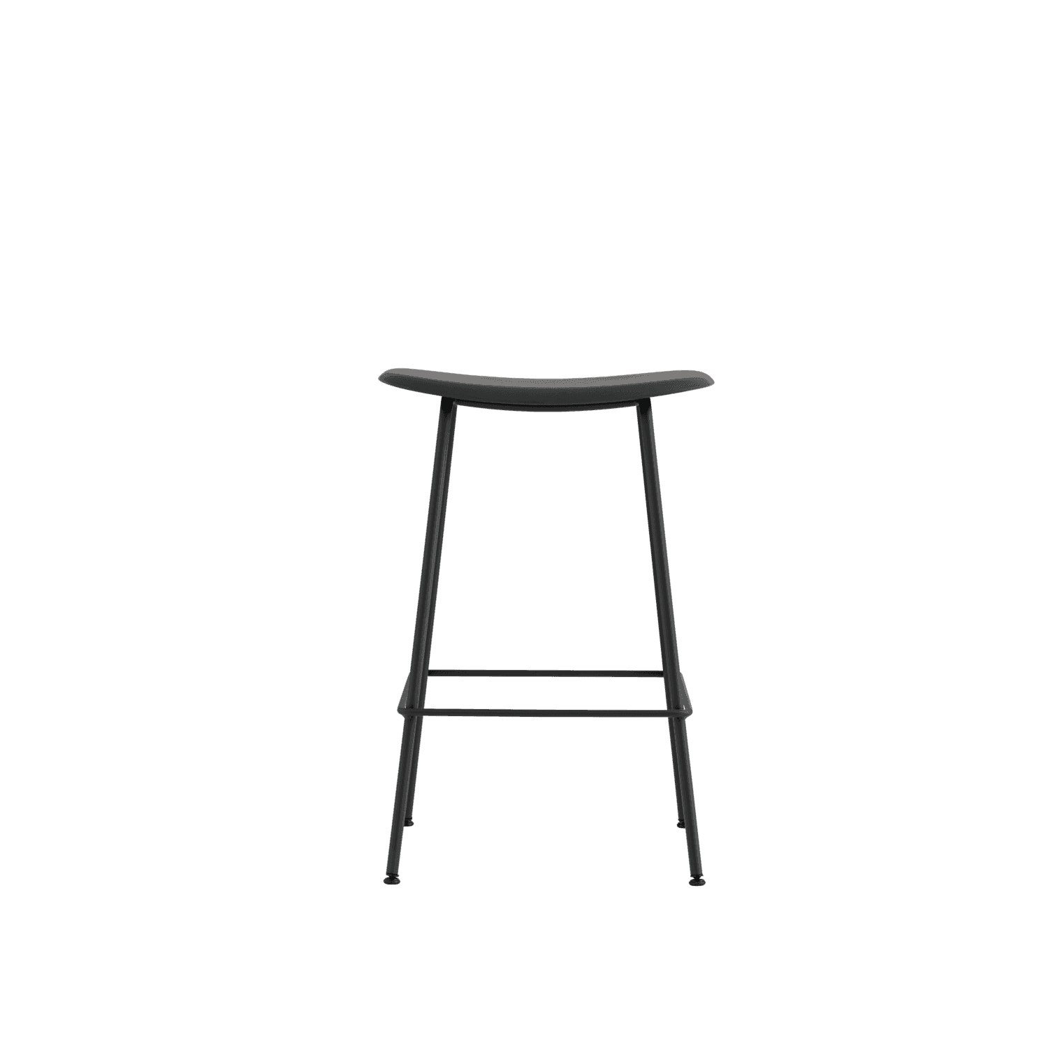 화이버 카운터 스툴 Tube base H 65 cm Black