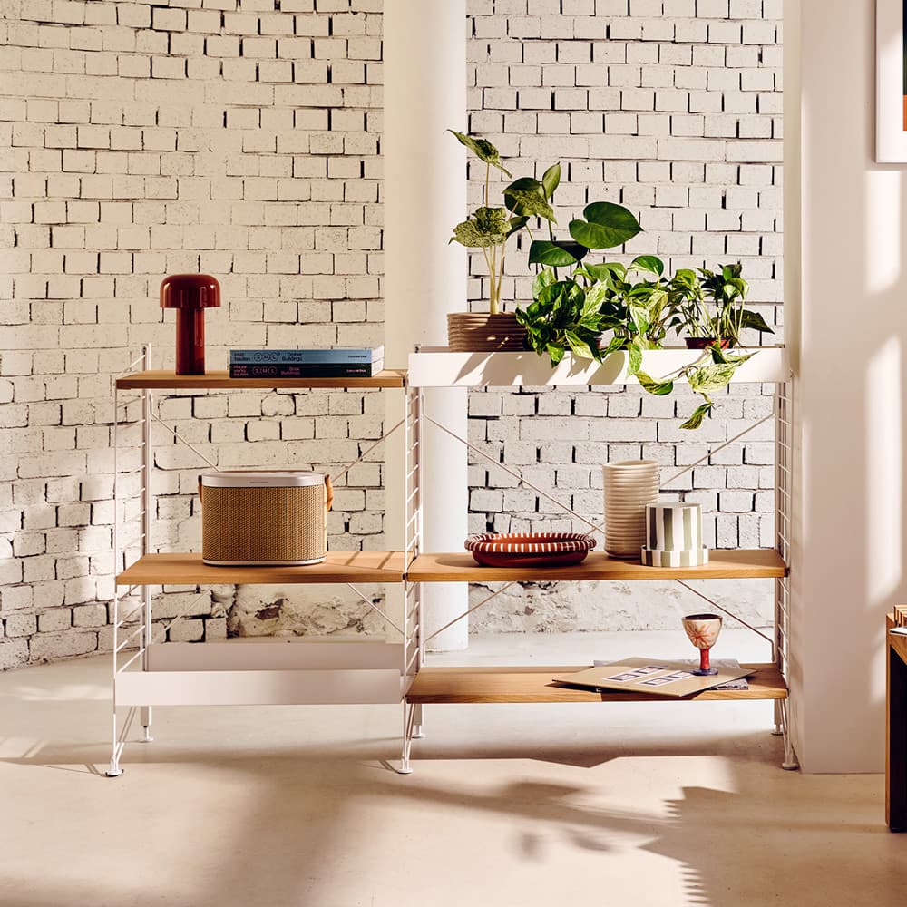 시스템 프리스탠딩 세트 9 (White/Oak) 플랫샷
