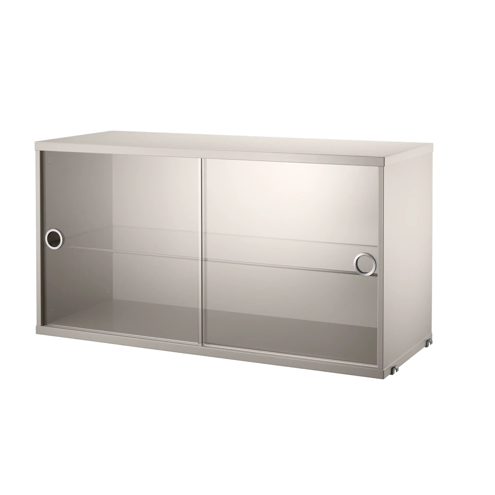 디스플레이 캐비닛 베이지 플랫샷